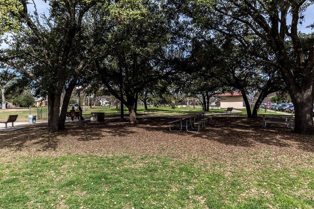 4209 Burnet Road, Unit 206 Austin, TX 78756 - Photo 20 of 20 Mature trees cast welcoming shade over picnic areas in this community park setting.