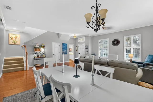 a bathroom with a sink vanity and mirror
