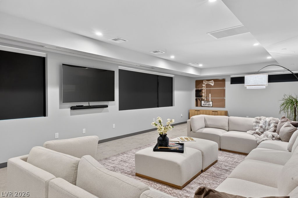 1456 Solitude Ridge Drive Henderson, NV 89012 - Photo 67 of 94 Cinema-Grade Theatre with 5.1 Surround Sound, JVC Projector & Voice Controlled Blackout Shades