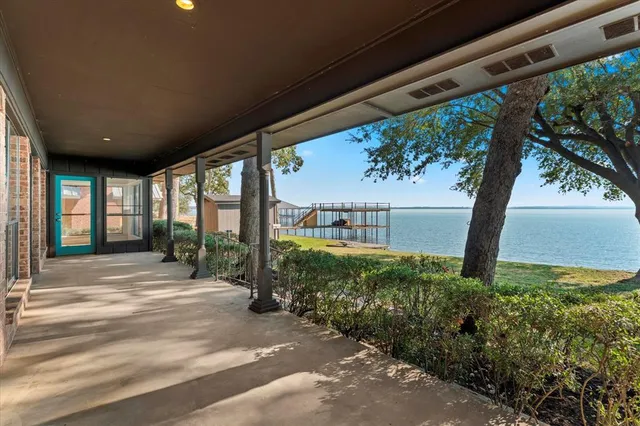 a view of front door