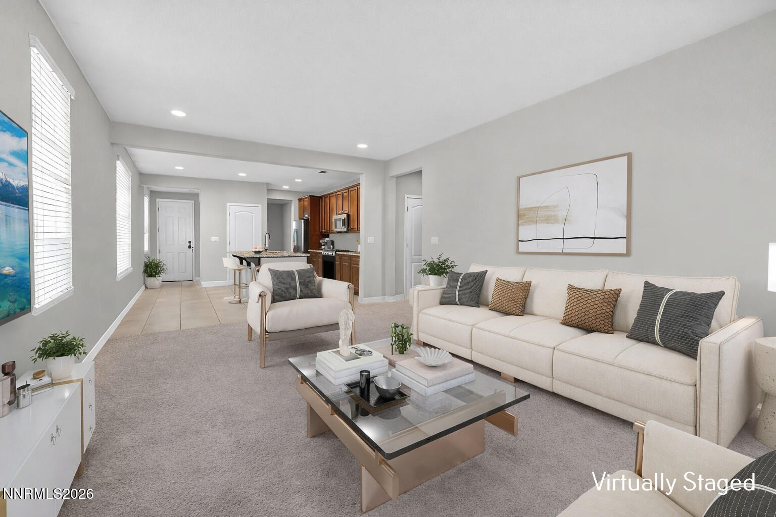 10050 Ignacio Circle Reno, NV 89521 - Photo 5 of 10 Modern living room with open kitchen