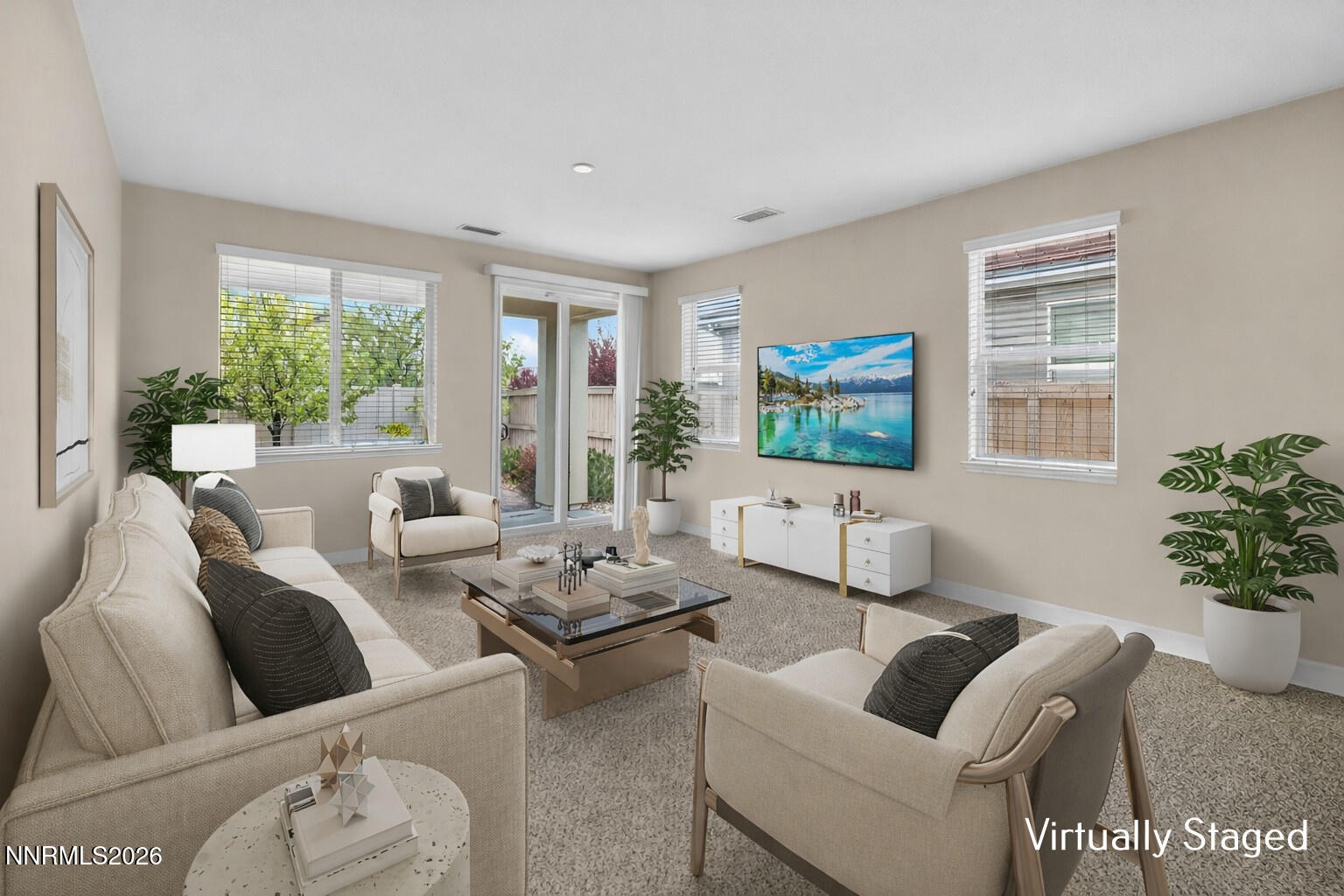10050 Ignacio Circle Reno, NV 89521 - Photo 6 of 10 Modern living room with serene landscape