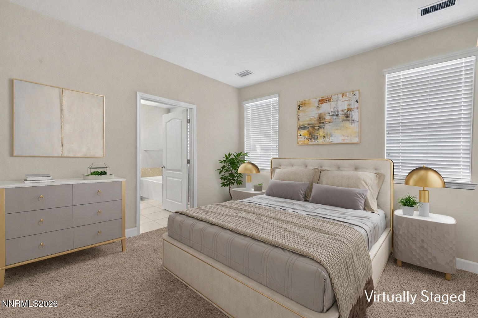 10050 Ignacio Circle Reno, NV 89521 - Photo 7 of 10 Modern bedroom with neutral tones and pl
