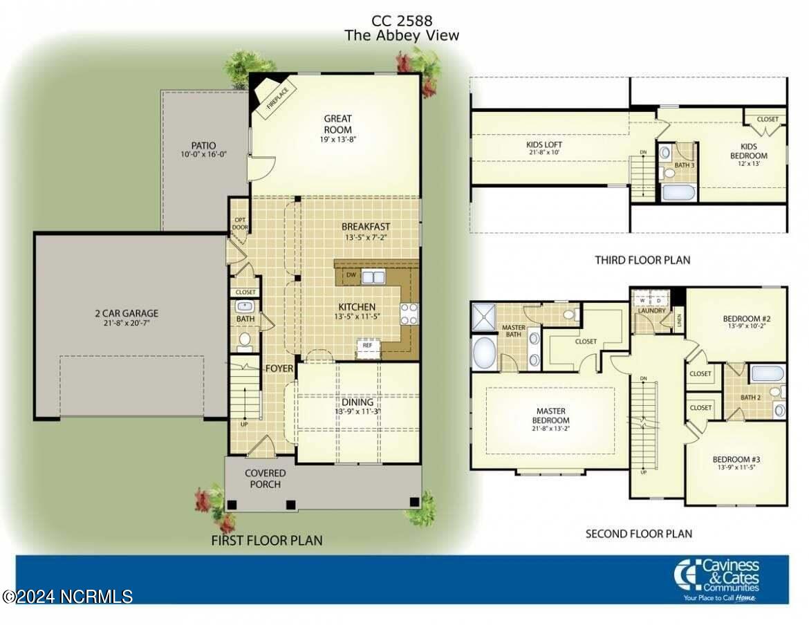 509 Romper Road Sneads Ferry, NC 28460 - Photo 42 of 42 Floorplan - the Abey by Caviness and Cat