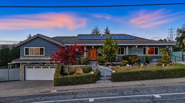 a front view of a house with porch