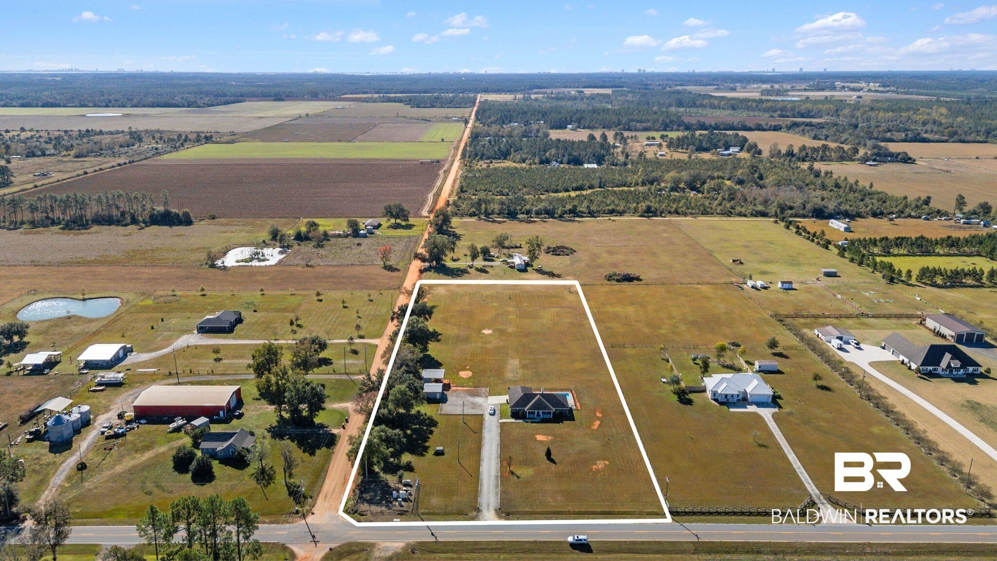 28980 Comstock Road Elberta, AL 36530 - Photo 34 of 38 Aerial view of sparsely populated area