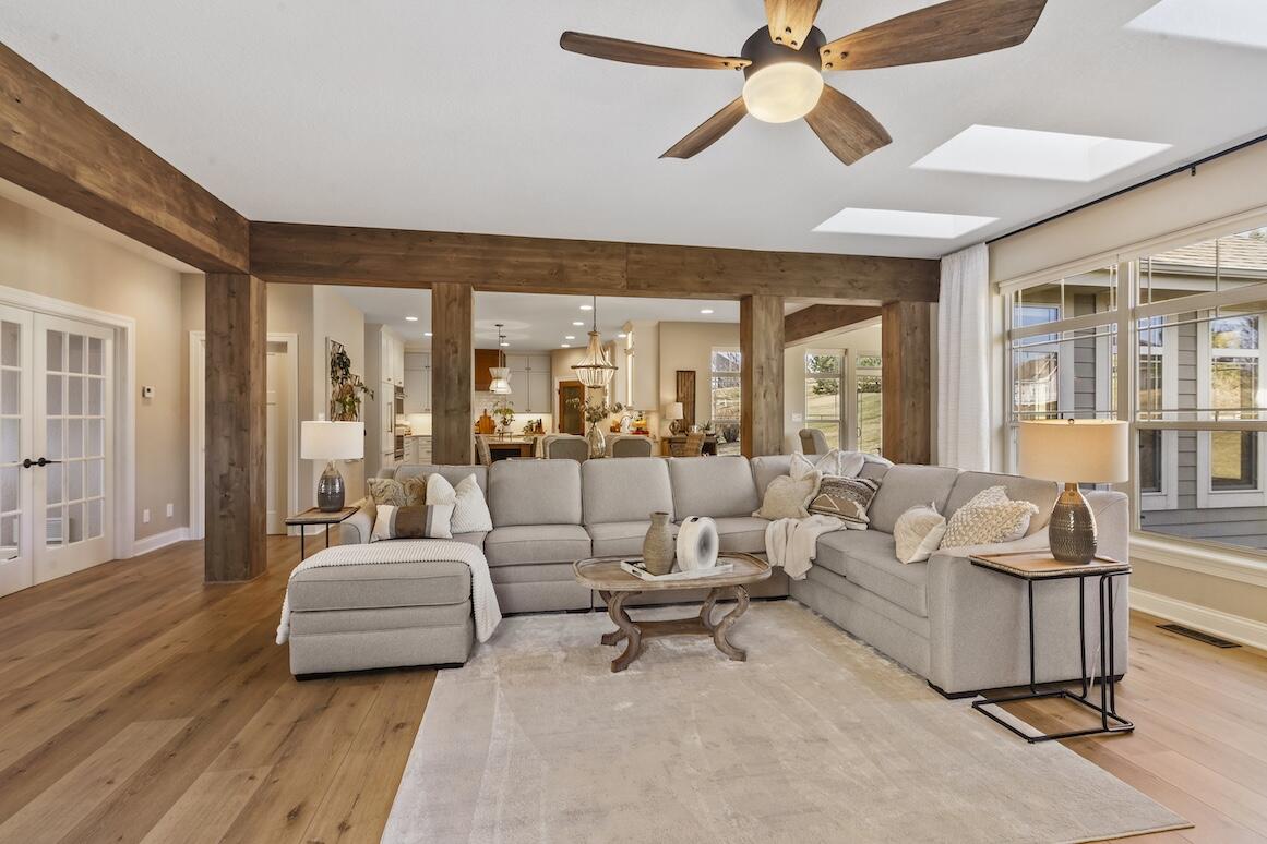 739 Stepping Stone Way Pewaukee, WI 53072 - Photo 12 of 88 Living Room with Fireplace