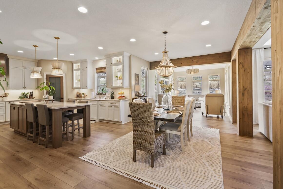 739 Stepping Stone Way Pewaukee, WI 53072 - Photo 20 of 88 Dining Area and Kitchen View