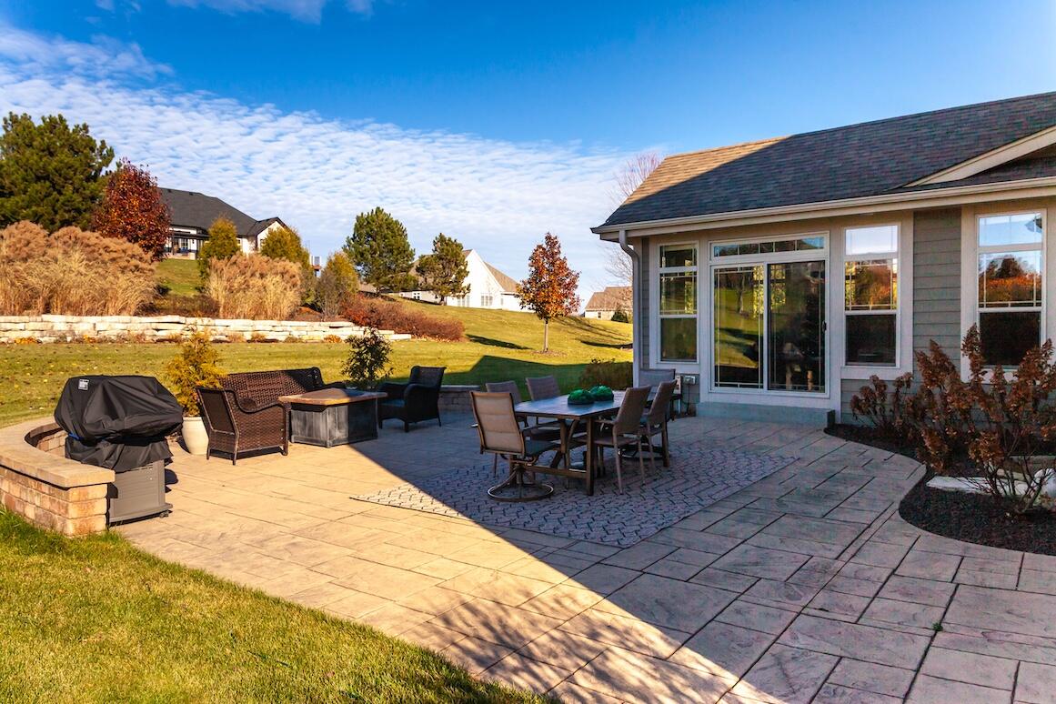 739 Stepping Stone Way Pewaukee, WI 53072 - Photo 75 of 88 Back Patio and Outdoor Seating Area