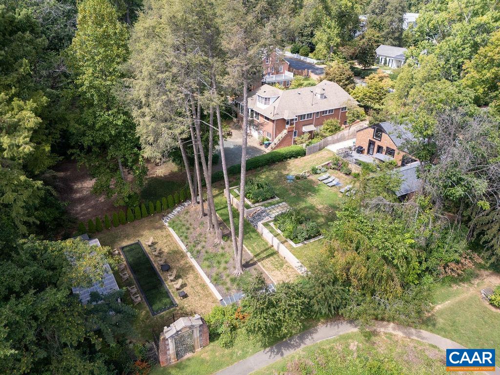 1916 Thomson Road Charlottesville, VA 22903 - Photo 48 of 53 an aerial view of residential houses with outdoor space
