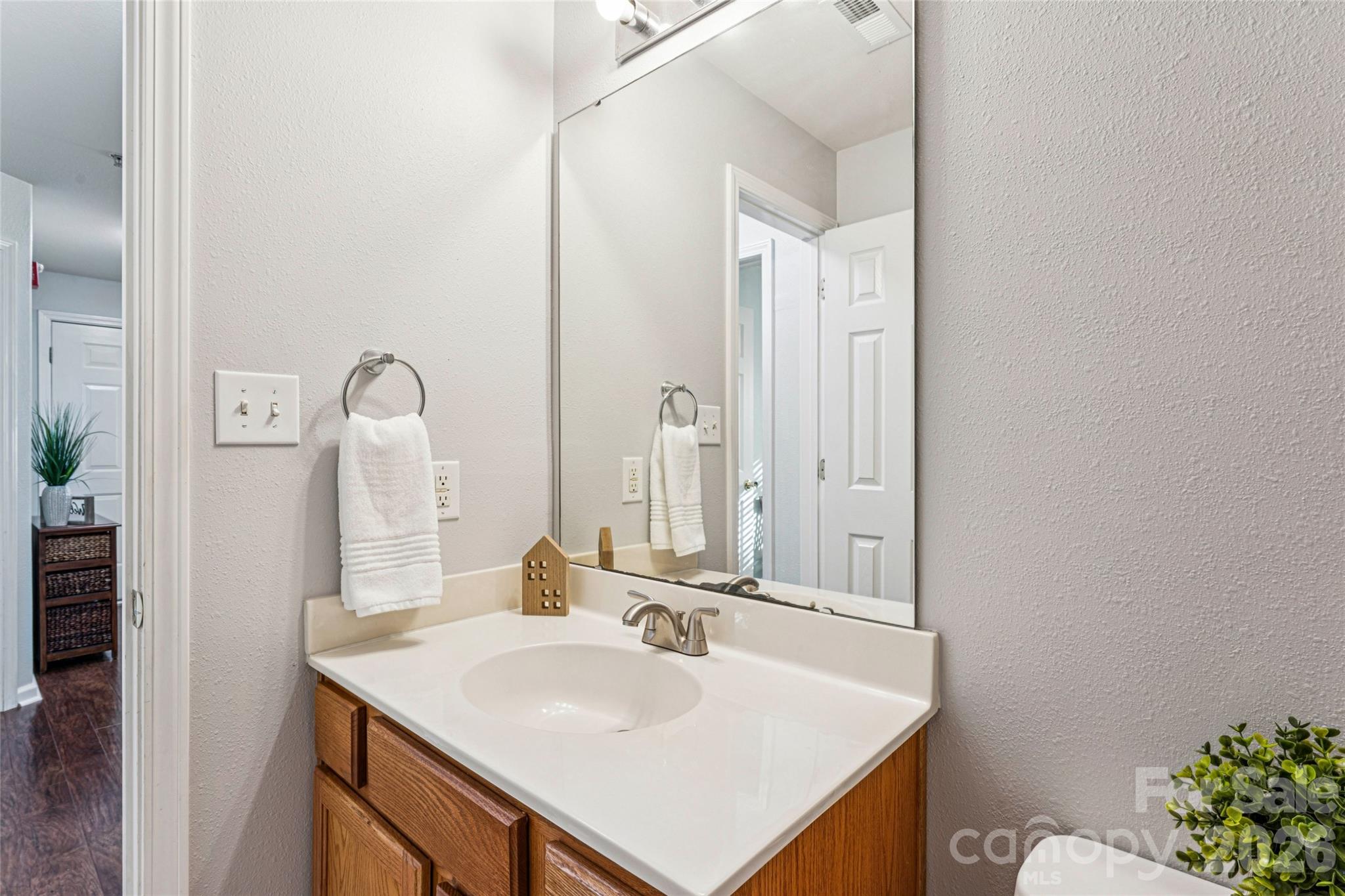 3956 Town Center Road Harrisburg, NC 28075 - Photo 34 of 47 a bathroom with a sink and a mirror