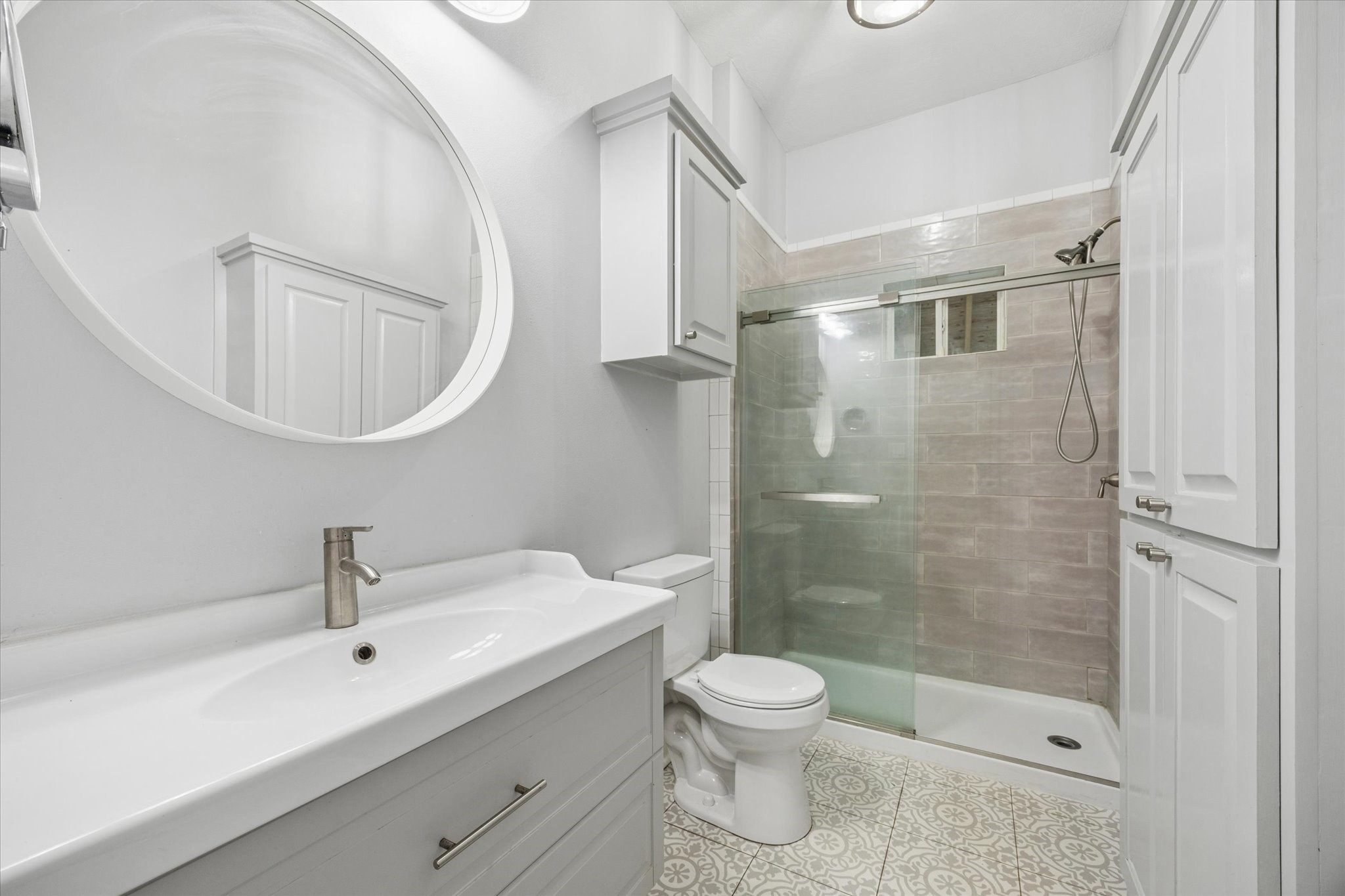 10347 Pless Road Cat Spring, TX 78933 - Photo 18 of 41 Updated bathroom with a walk in shower.