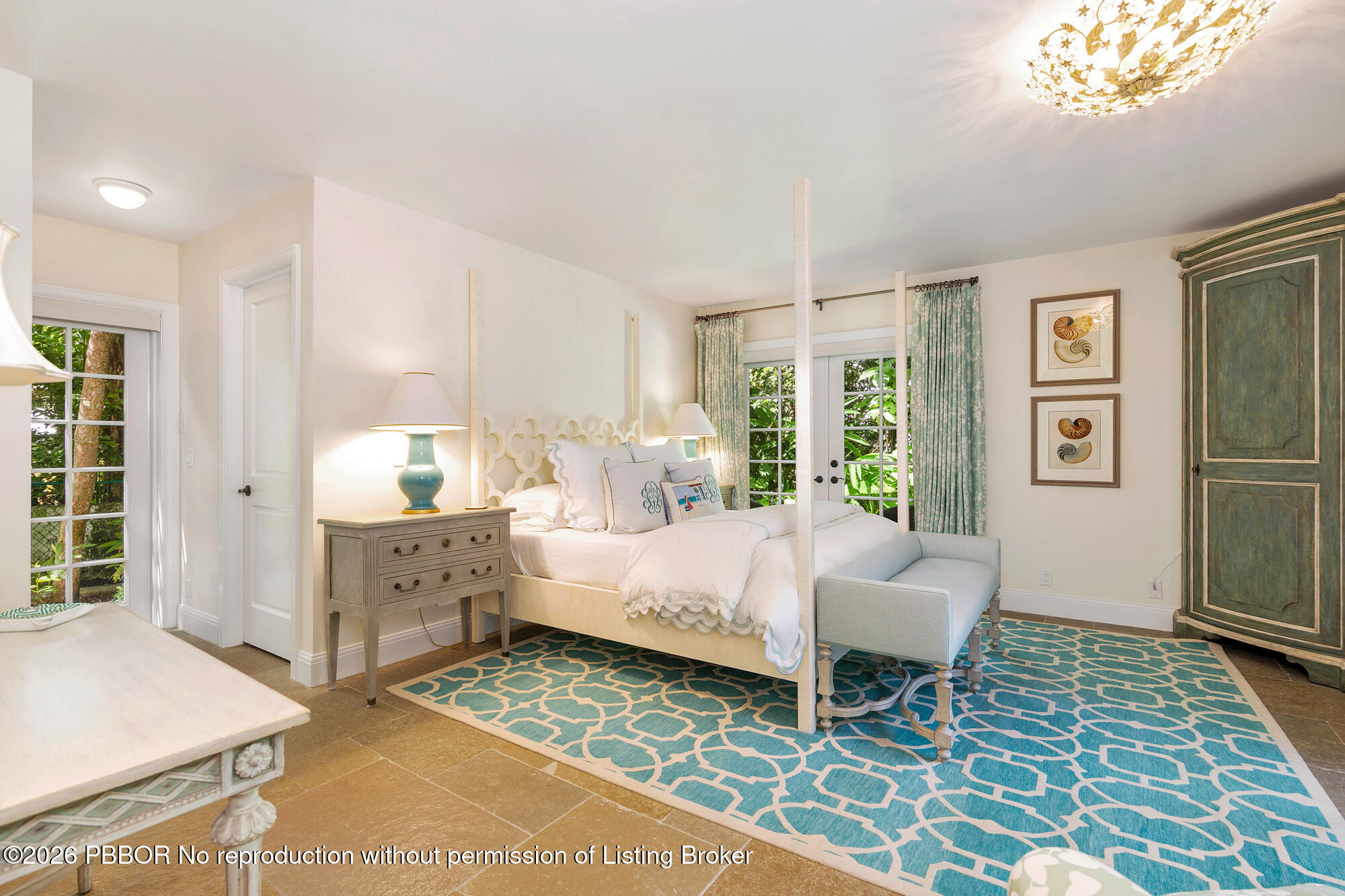 111 Seagate Road Palm Beach, FL 33480 - Photo 19 of 35 a bed room with a bed and a window