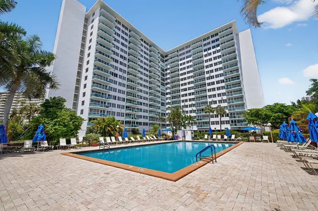 a view of outdoor space with swimming pool