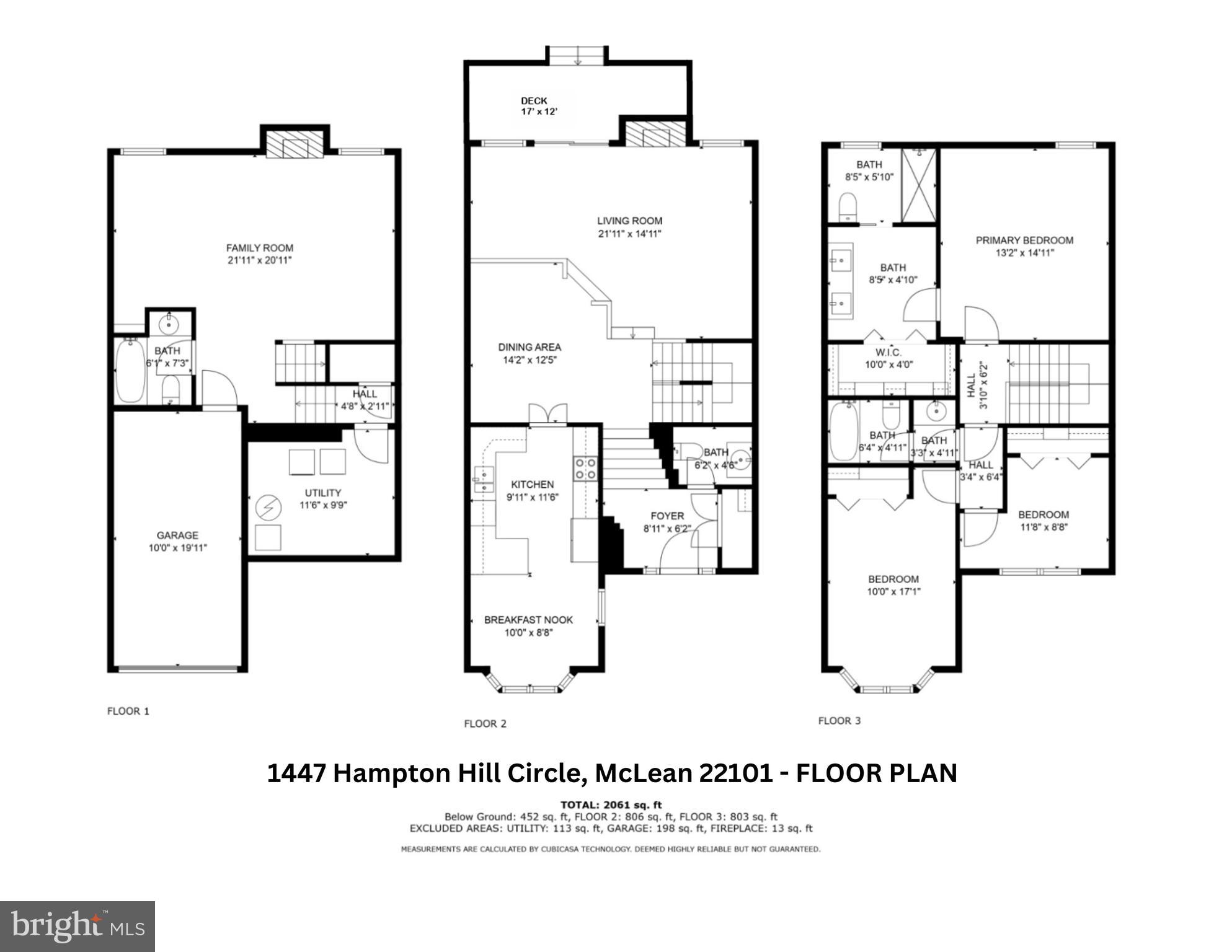 1447 Hampton Hill Circle McLean, VA 22101 - Photo 46 of 46 a picture of a floor plan