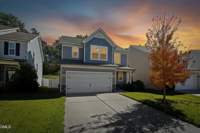 a house view with a garden space