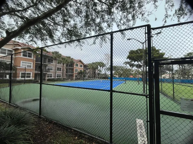 a tennis court view