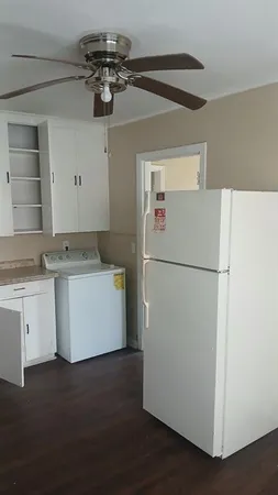 a utility room with washer and dryer