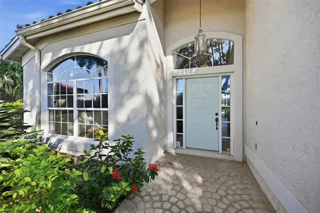 a view of a bathtub in a room