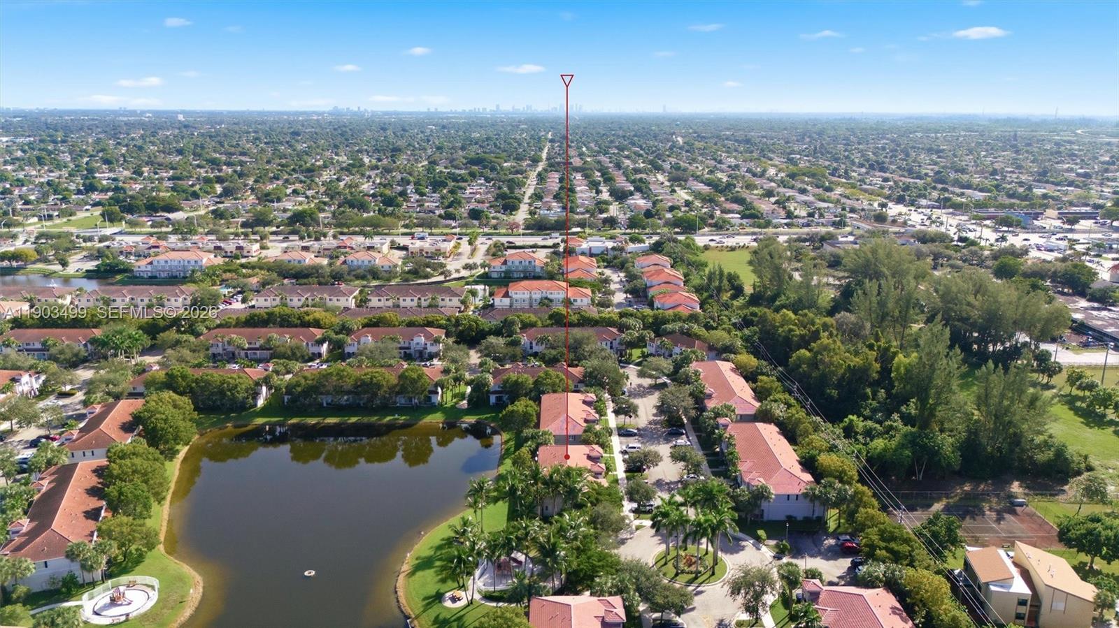 8231 Southwest 29th Street Miramar, FL 33025 - Photo 51 of 53 an aerial view of a city with lake view