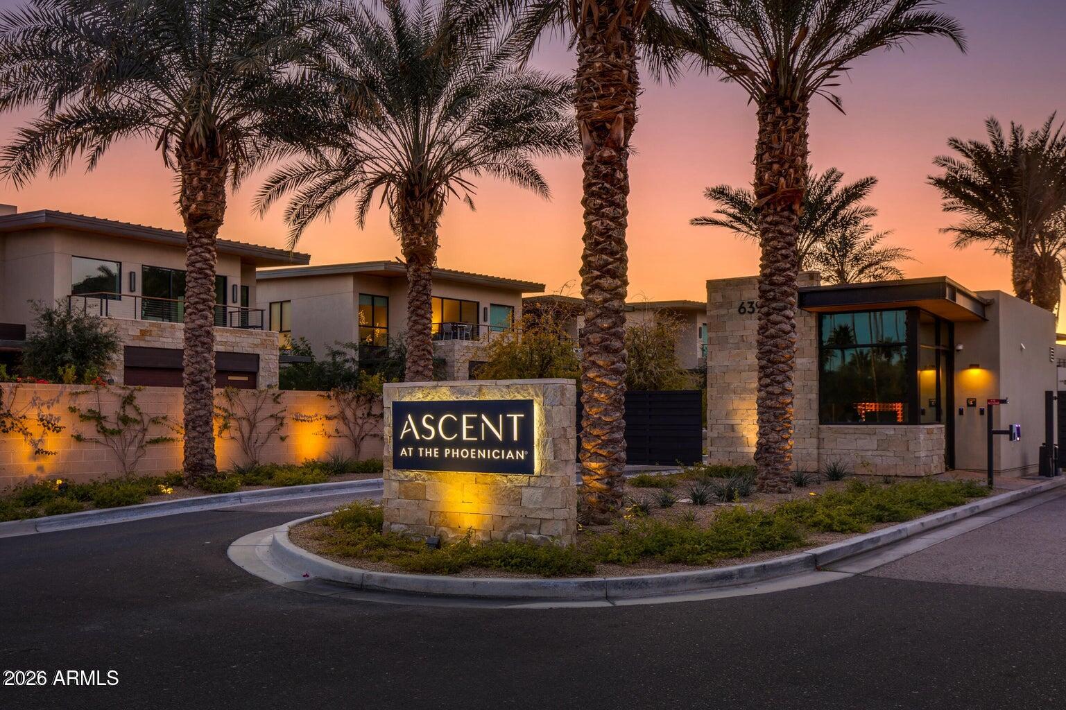 4849 North Camelback Ridge Road, Unit B104 Scottsdale, AZ 85251 - Photo 31 of 43 Private Gated Community Entrance