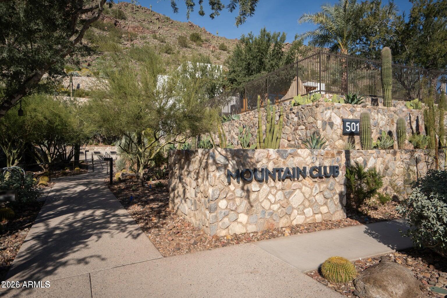 4849 North Camelback Ridge Road, Unit B104 Scottsdale, AZ 85251 - Photo 33 of 43 Mountain Club Entrance