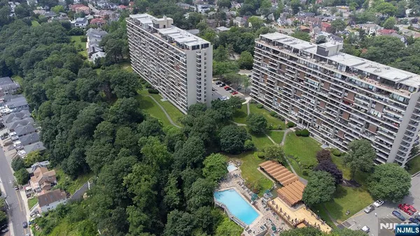 an aerial view of city