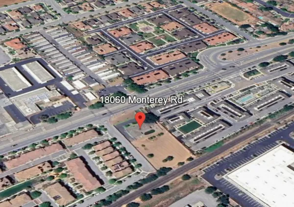 an aerial view of a city