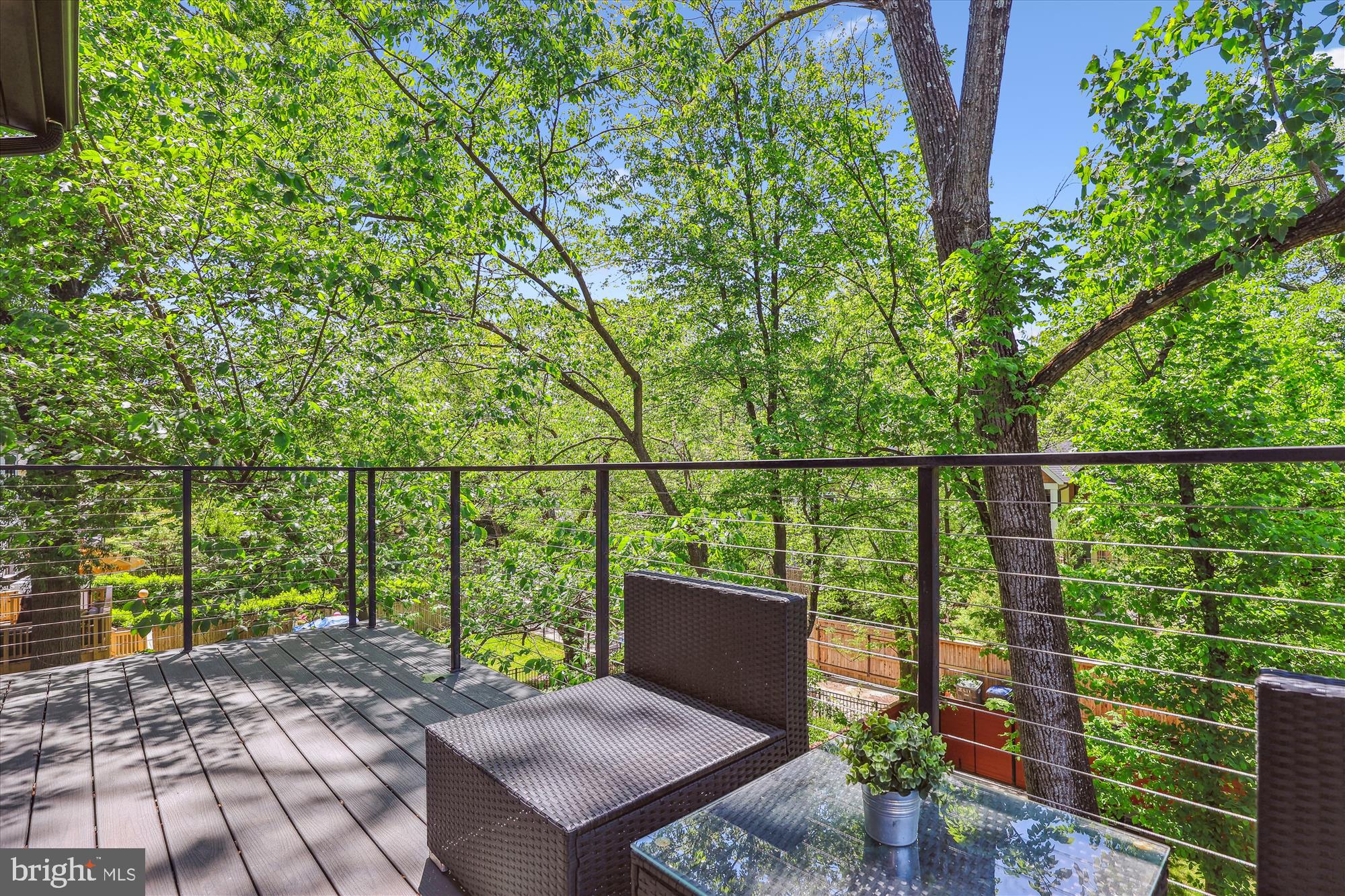 5706 Nevada Avenue Northwest Washington, DC 20015 - Photo 15 of 39 a view of a two chairs in the deck