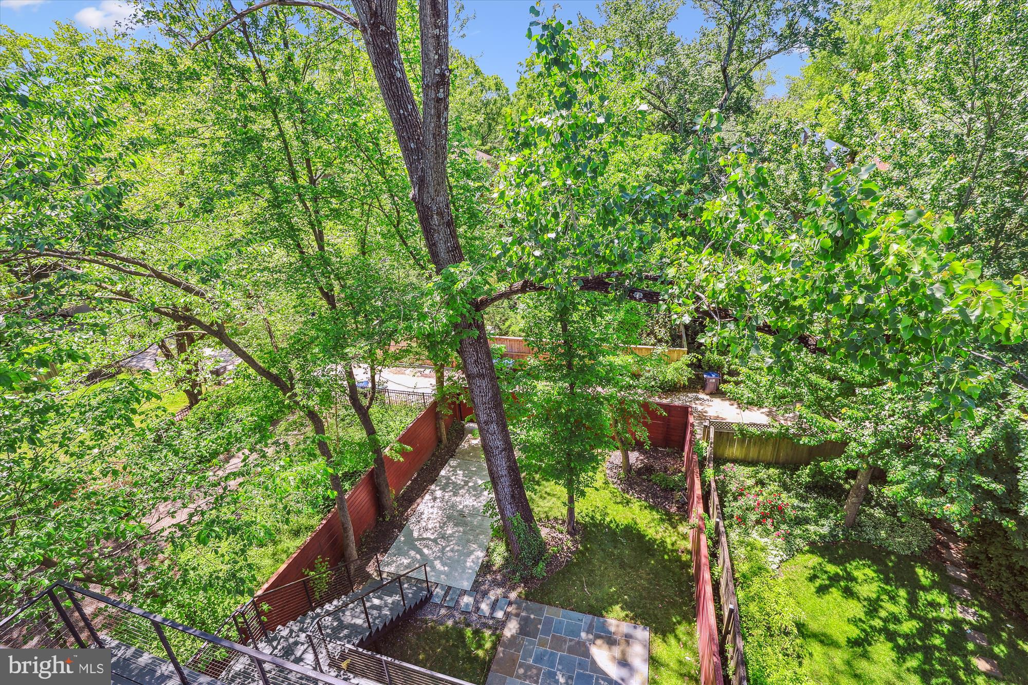 5706 Nevada Avenue Northwest Washington, DC 20015 - Photo 26 of 39 a backyard of a house with lots of green space