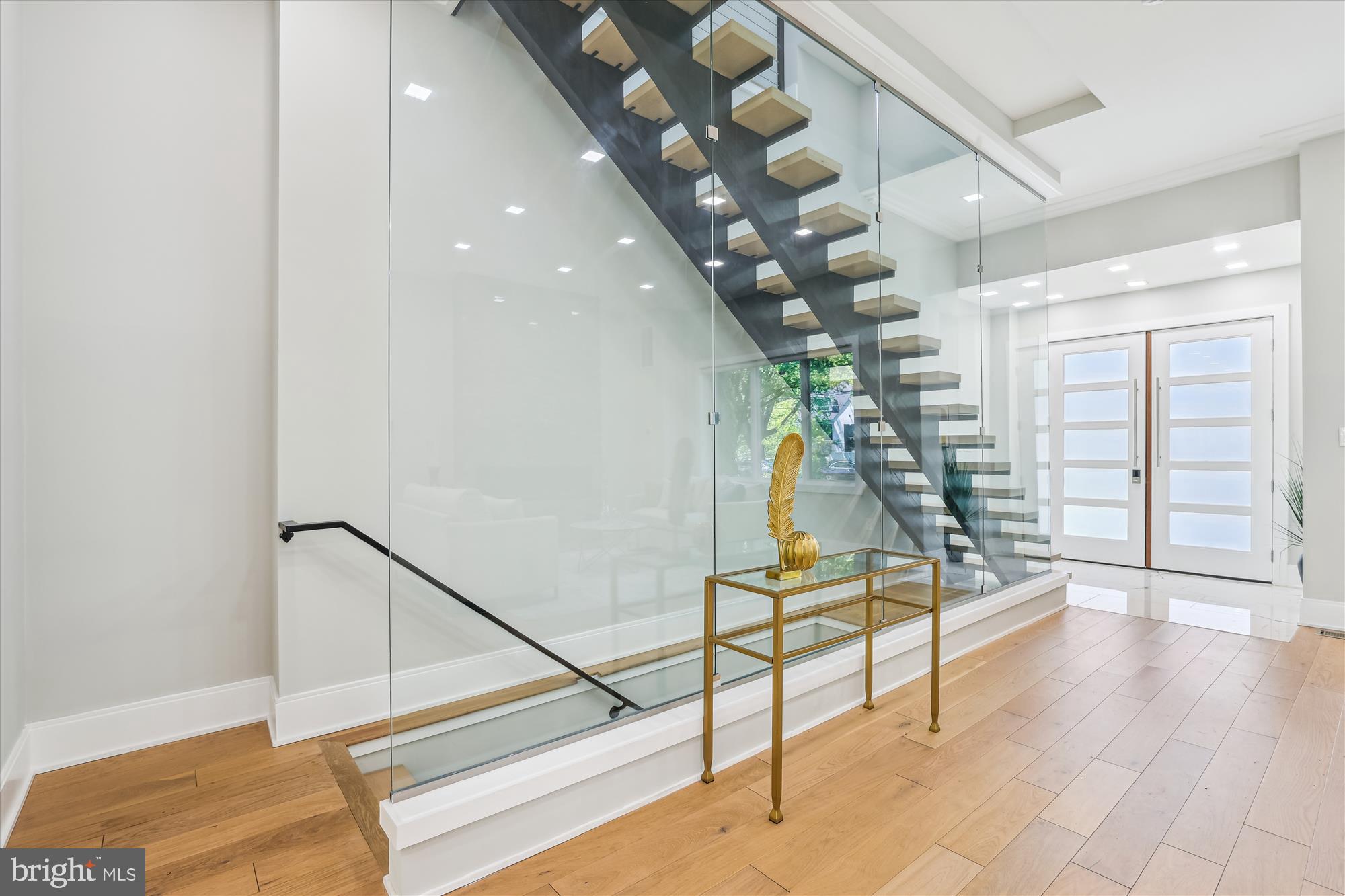 5706 Nevada Avenue Northwest Washington, DC 20015 - Photo 3 of 39 a view of an entryway with wooden floor
