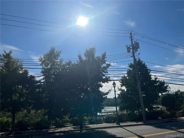 a view of a house with a yard and potted plants
