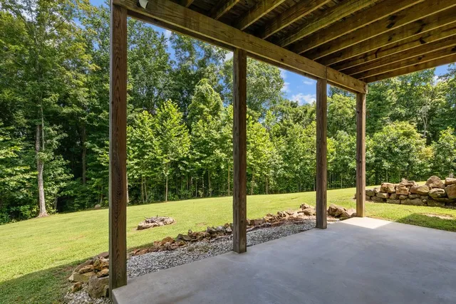 a view of an outdoor space and a yard