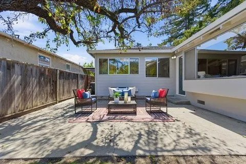 a house view with a sitting space