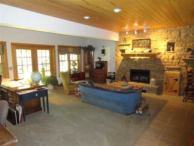 1373 South Snipe Hollow Road Elizabeth, IL 61028 - Photo 7 of 12 a living room with furniture and a fireplace