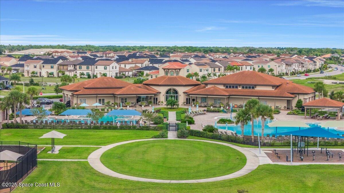 3379 Ribbon Grass Drive Melbourne, FL 32940 - Photo 53 of 62 an aerial view of a house with a garden space