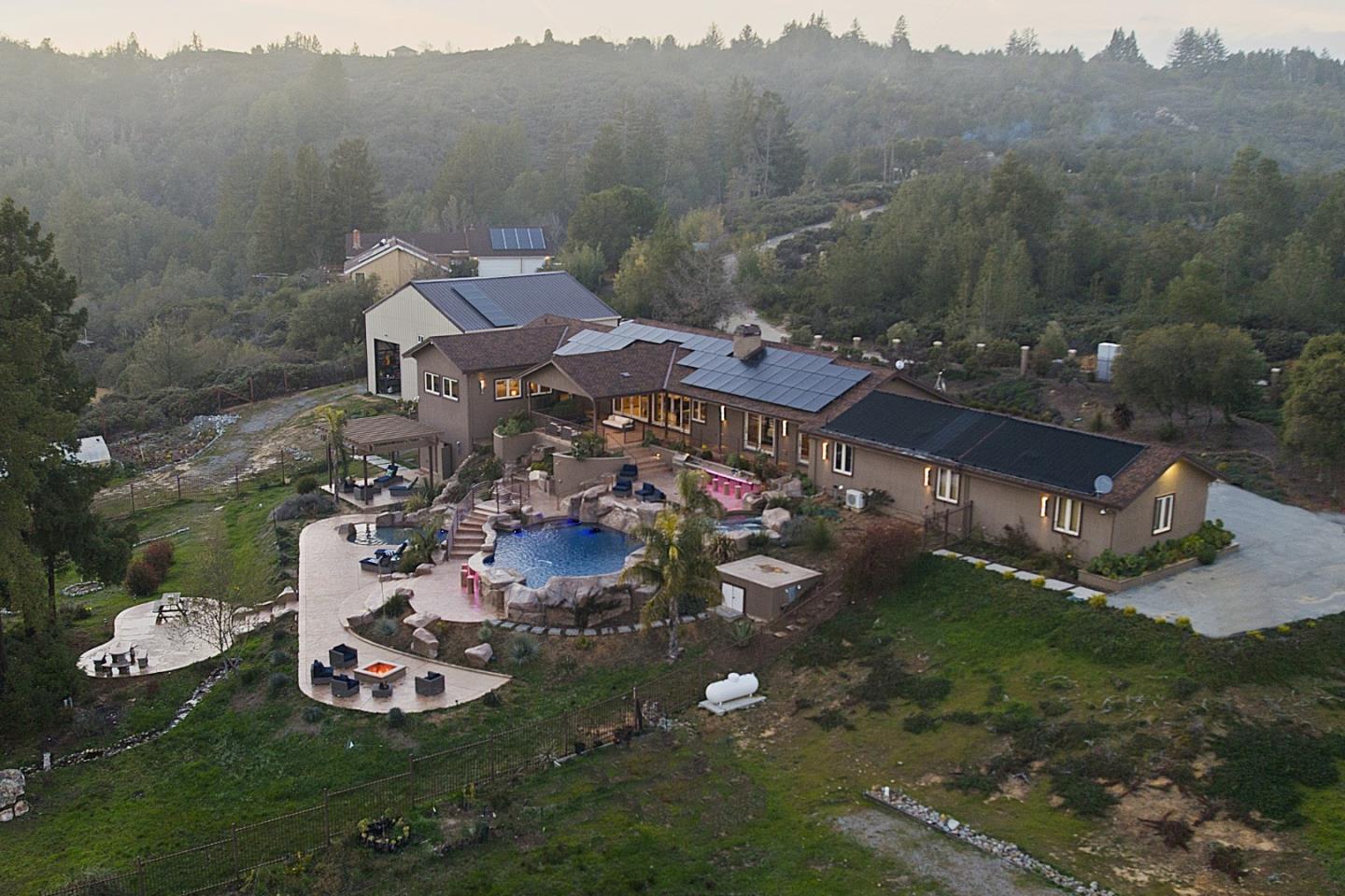1061 Summit Road Watsonville, CA 95076 - Photo 80 of 83 an aerial view of a house with a garden