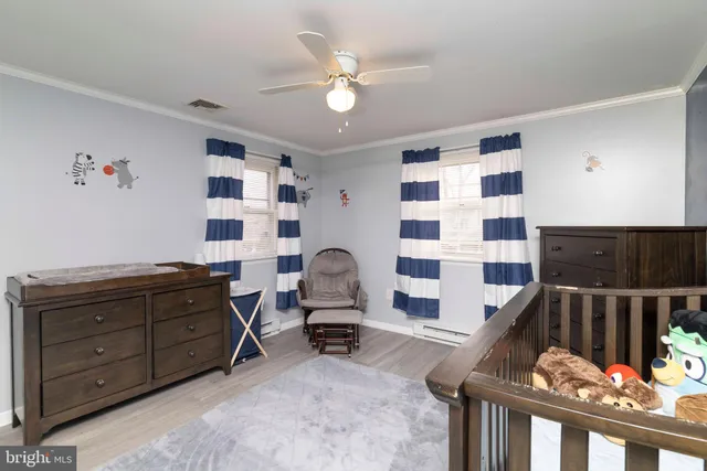 a living room with furniture and decor