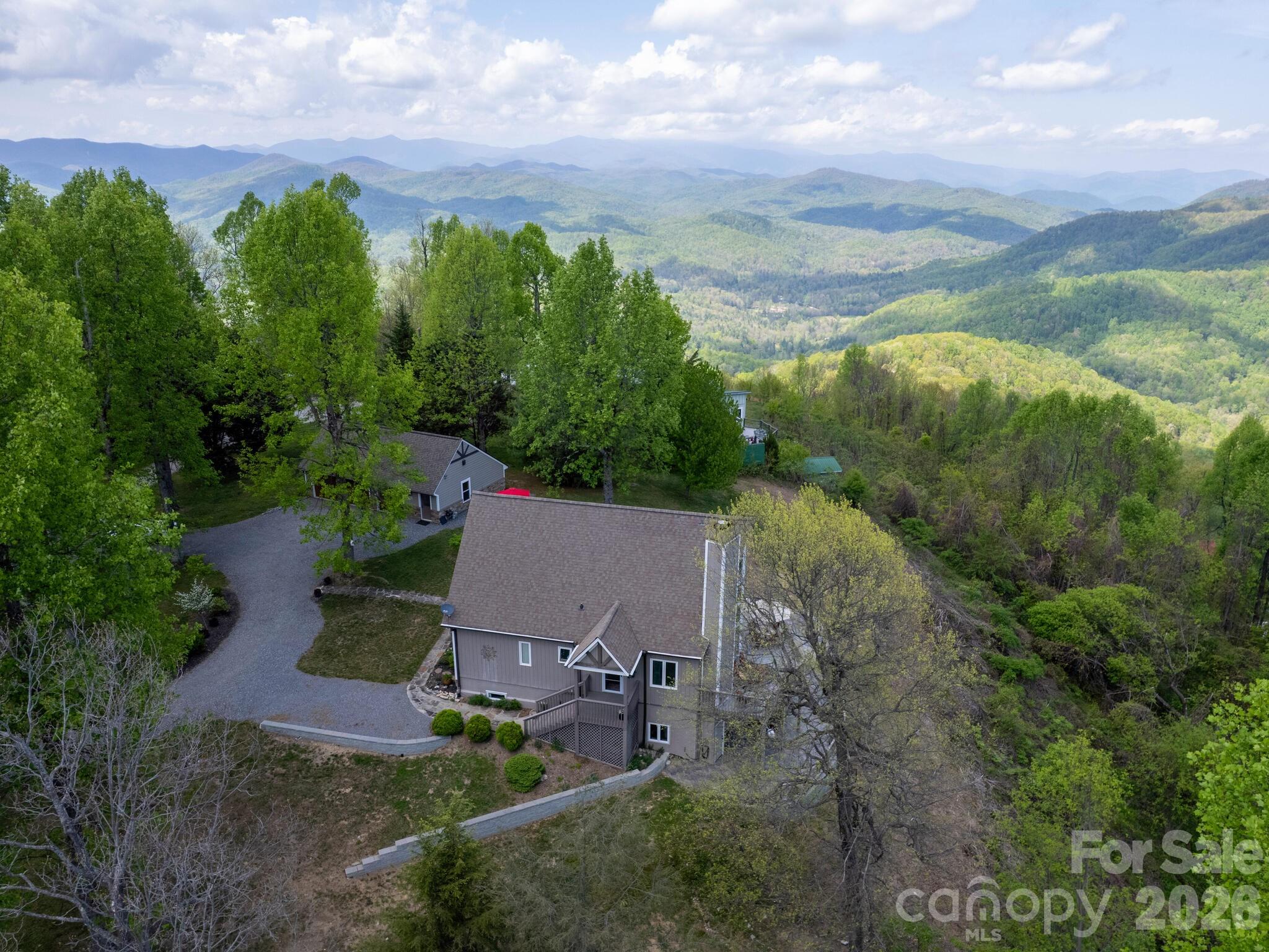 107 Fawns Rest Black Mountain, NC 28711 - Photo 47 of 47 an aerial view of a house with yard and outdoor seating