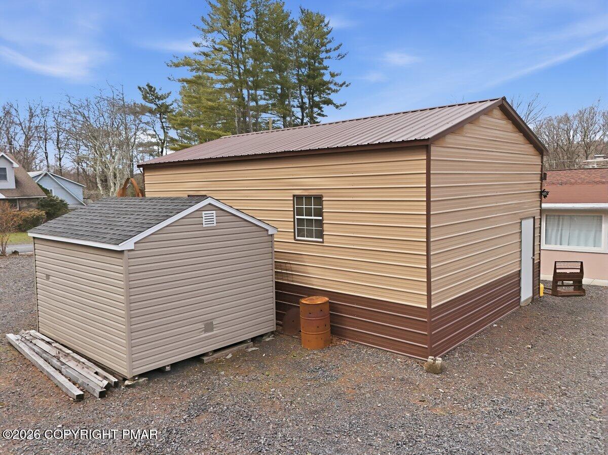 208 Shine Hill Road Henryville, PA 18332 - Photo 29 of 37 Workshop with Shed