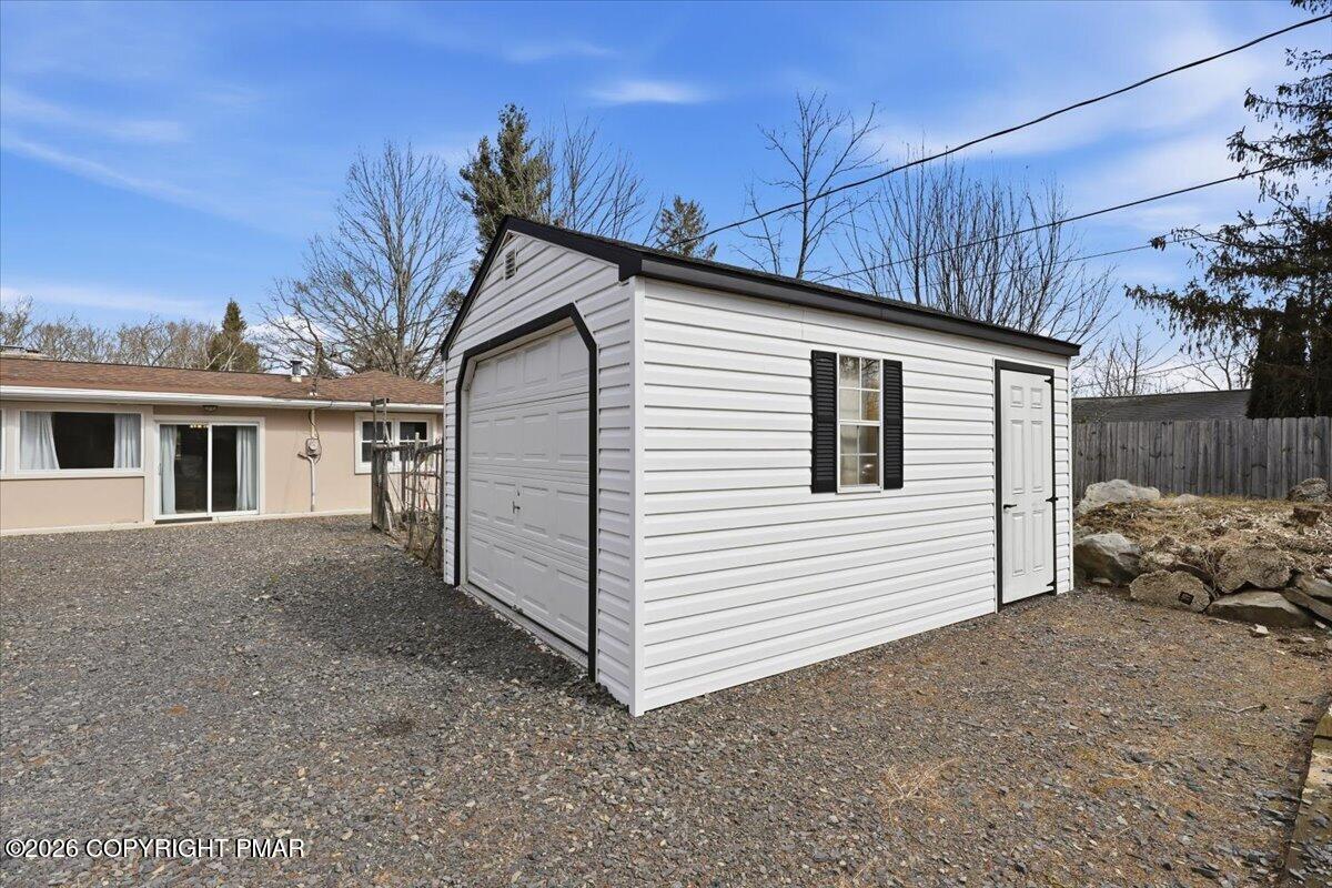 208 Shine Hill Road Henryville, PA 18332 - Photo 33 of 37 detached garage