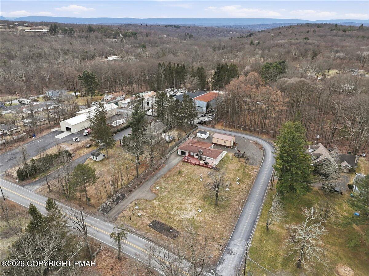 208 Shine Hill Road Henryville, PA 18332 - Photo 37 of 37 Drone Footage corner lot