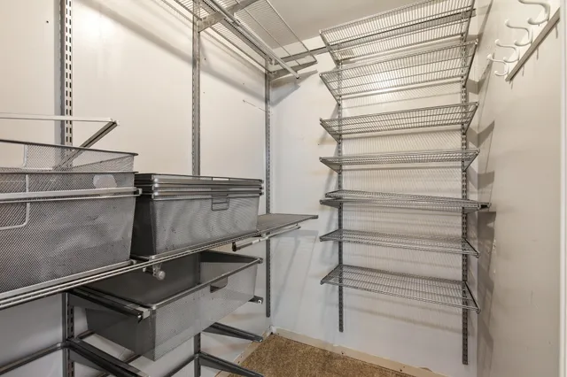 a close view of closet