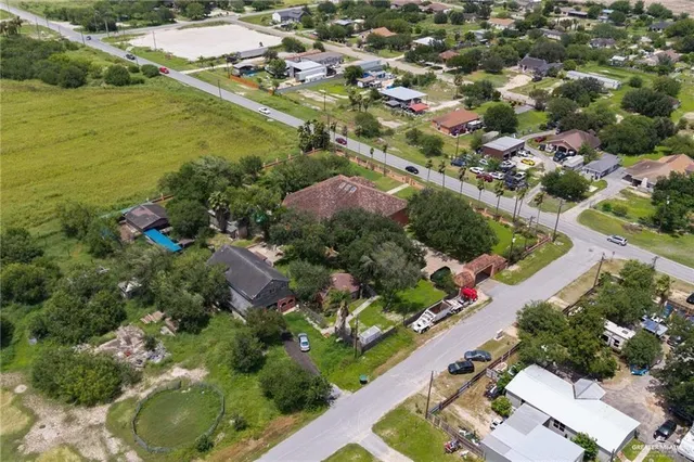 an aerial view of lake residential houses with outdoor space