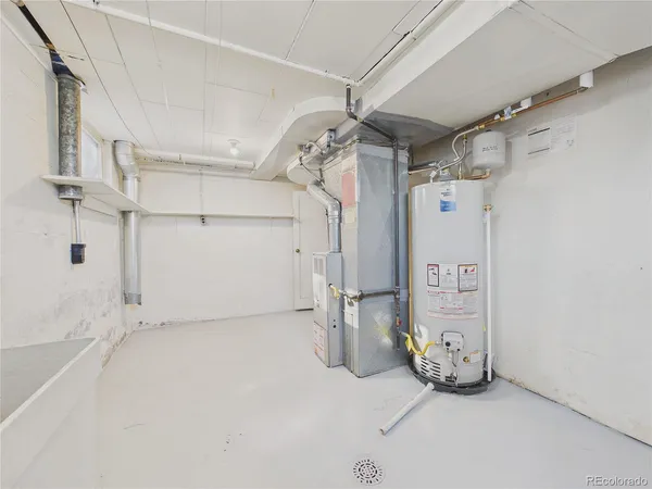 a view of a room with rack on the wall