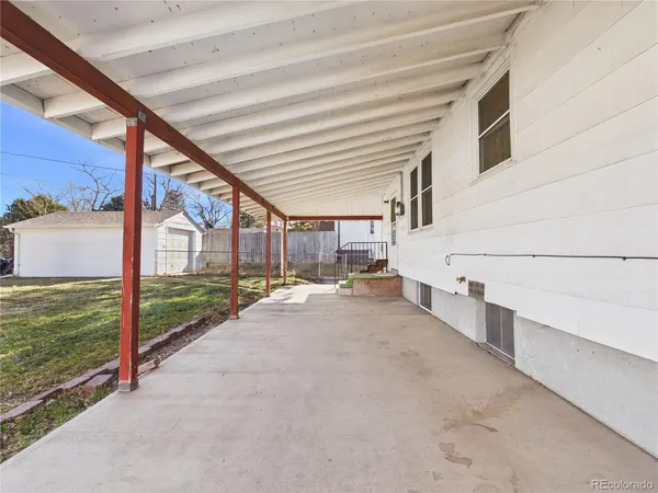 a view of a porch