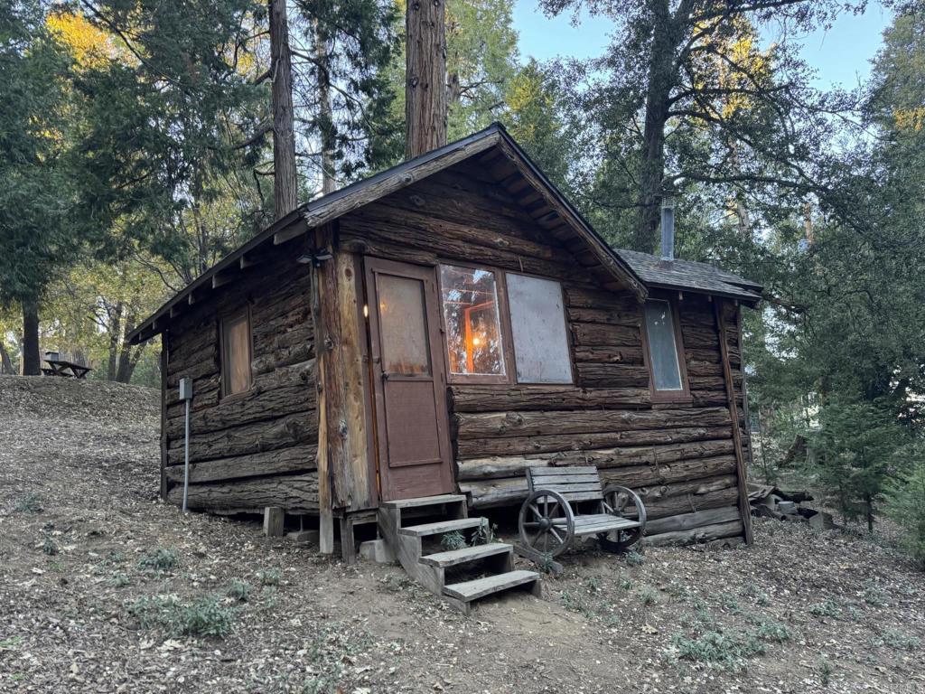 22194 Crestline Road Palomar Mountain, CA 92060 - Photo 59 of 75 The Pioneer Cabin offers rustic camping with power and bathroom fixtures. New plumbing needed.