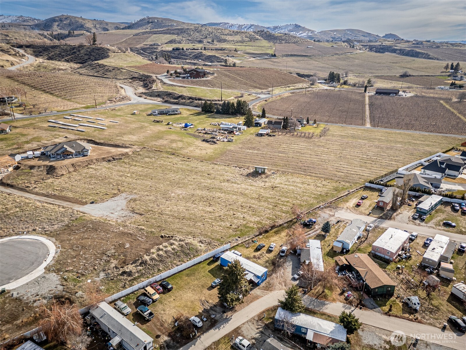 127 Hurley Lane Manson, WA 98831 - Photo 24 of 29 an aerial view of residential houses with outdoor space