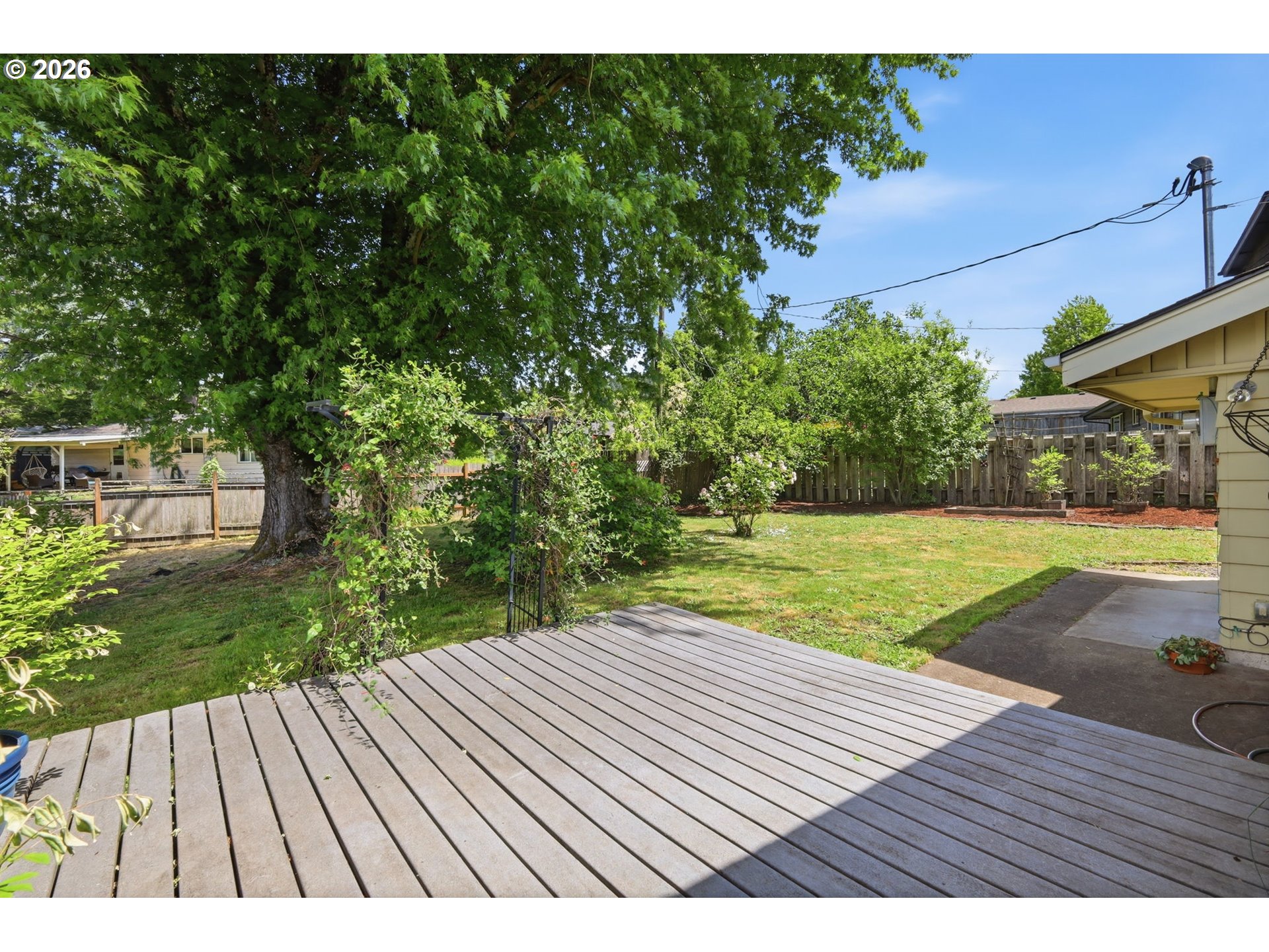 3025 Harris Street Eugene, OR 97405 - Photo 39 of 44 a view of backyard with wooden floor