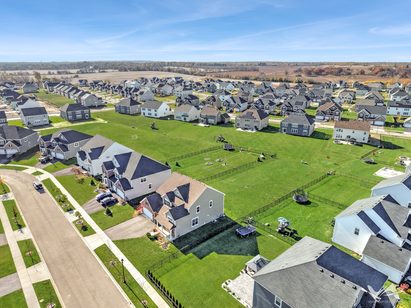 1828 Coralito Lane Elgin, IL 60124 - Photo 52 of 65 an aerial view of a house with a garden